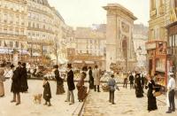 Jean Beraud - Boulevard St Denis Paris